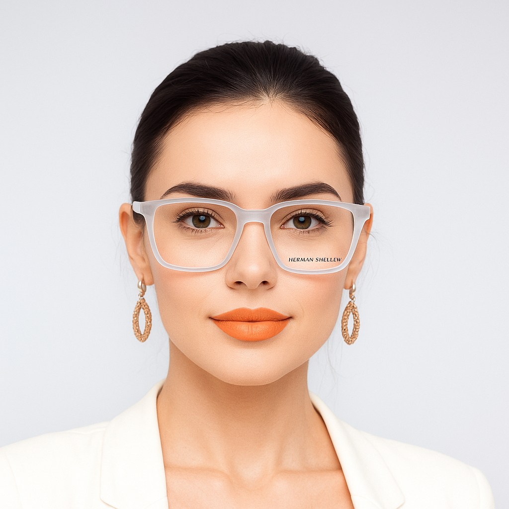 Herman Snellen 004007 , Wayfarer, White Transparent