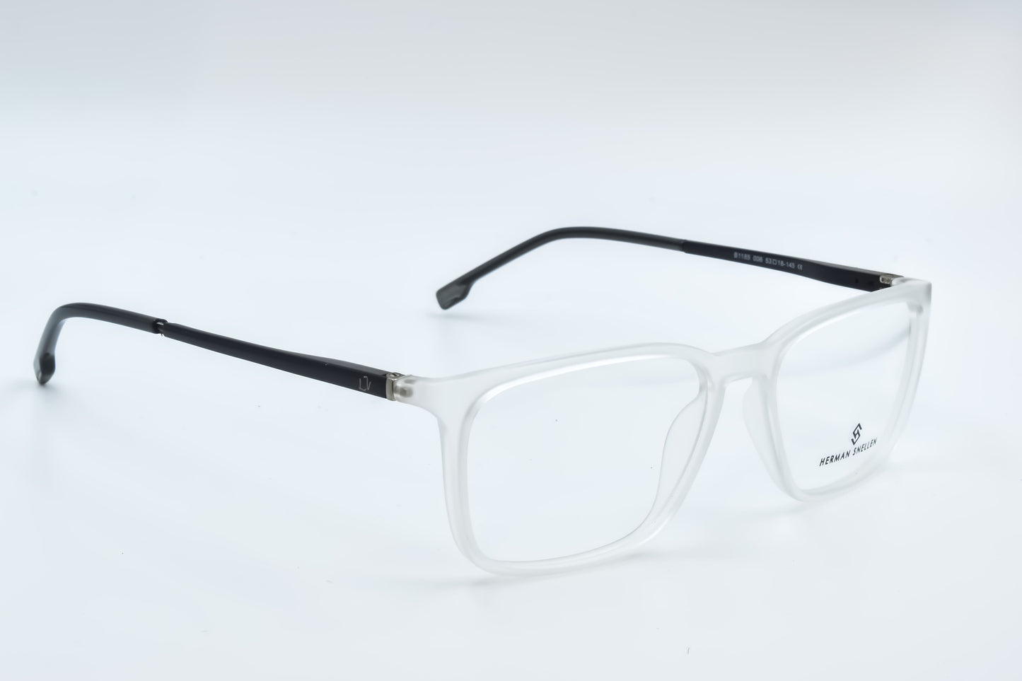 Herman Snellen 004007 , Wayfarer, White Transparent