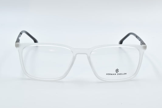 Herman Snellen 004007 , Wayfarer, White Transparent